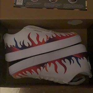 Heelys rainbow flames